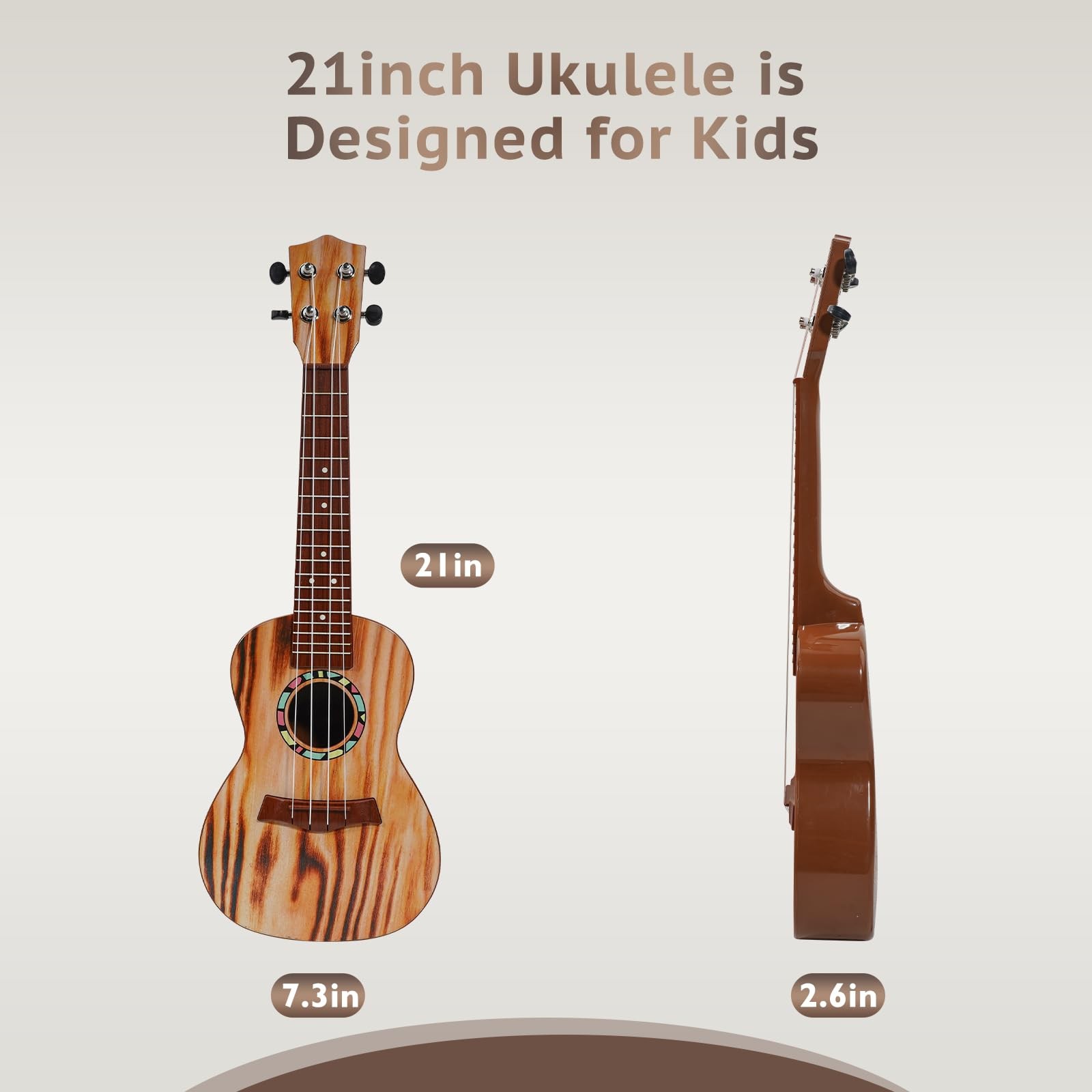 Raimy Guitar Ukulele – 21in Ukulele Guitar Toys for Ages 3 4 5 6 7+ Year Old …