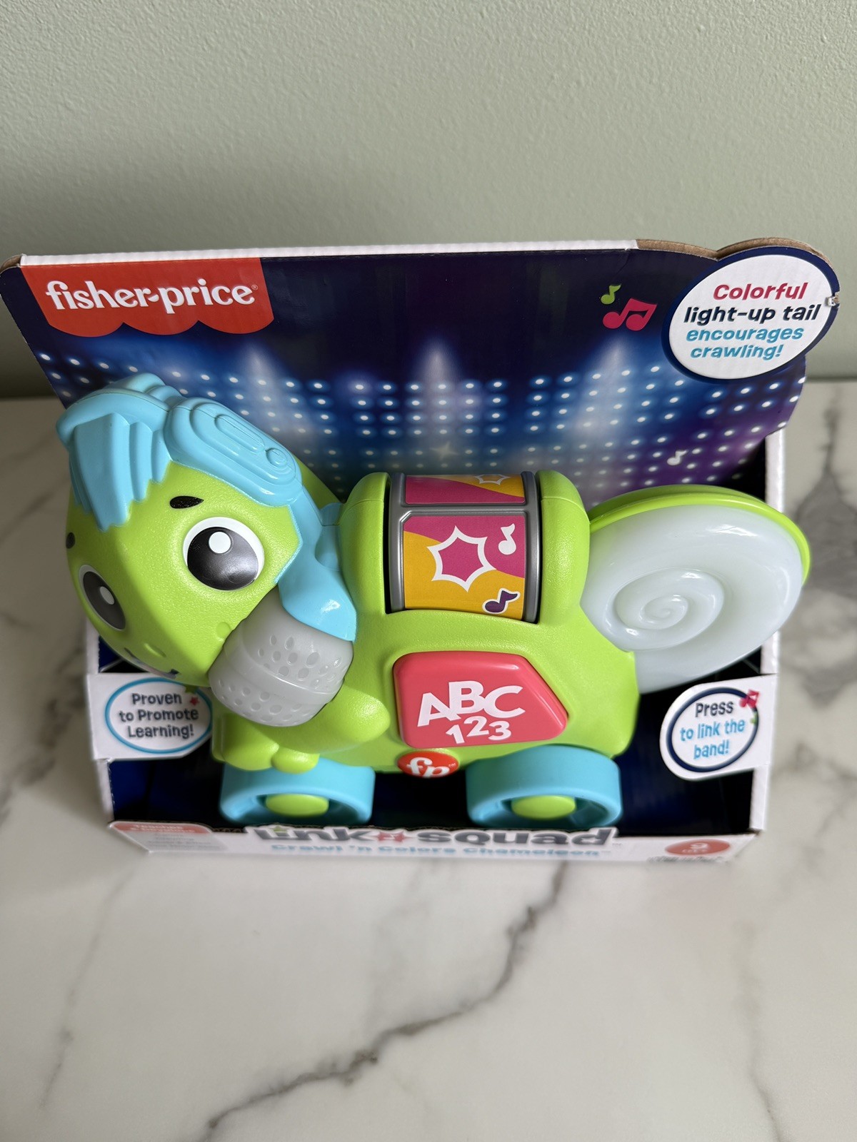 Fisher Price Link Squad Crawl n Colors Chameleon Interactive Learning Toy 9m+