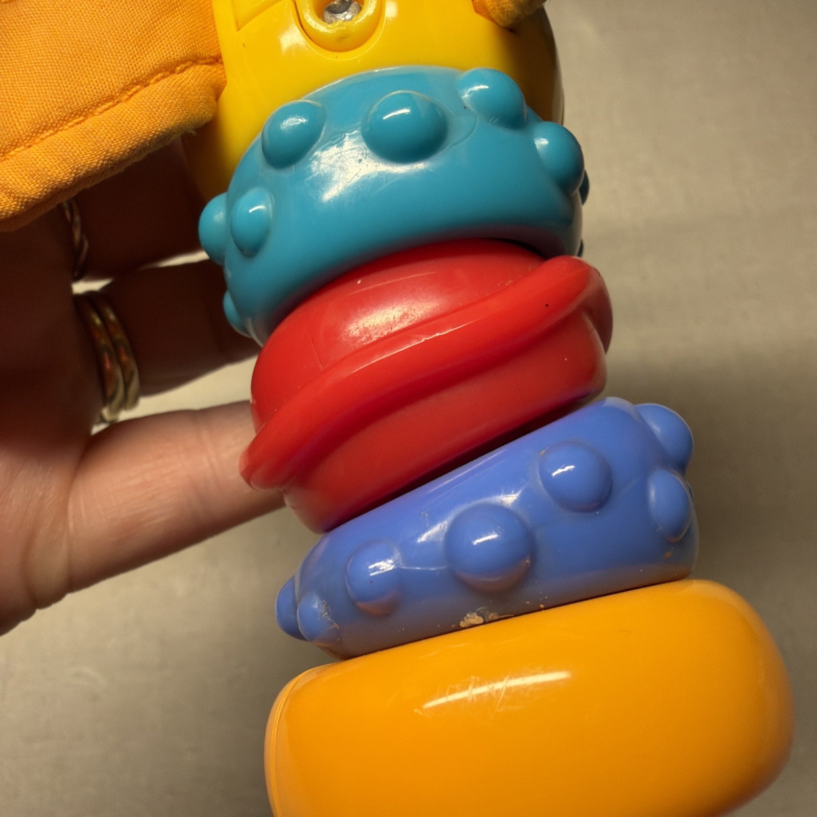 Bright Starts Twisty Bug dragonfly butterfly take along baby toy rattle lights