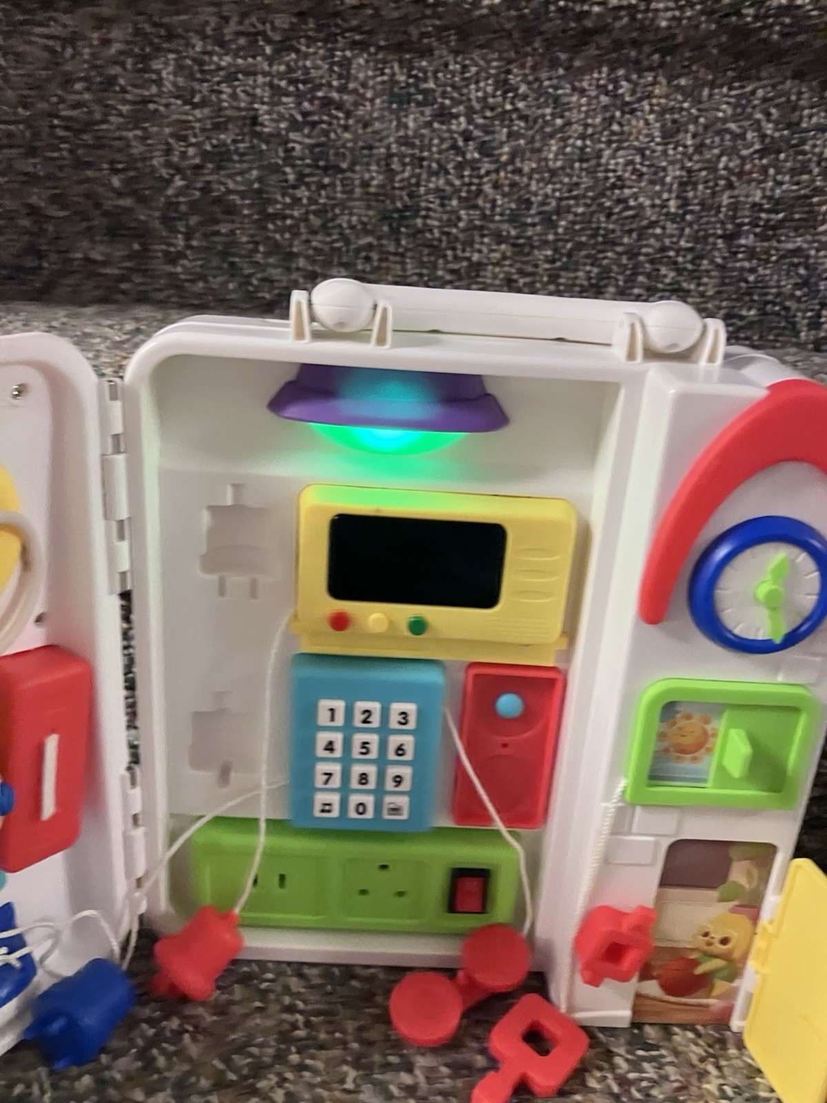 Montessori BUSY BOARD 1-4 Year Musical Toy Bilingual Learning Educational System