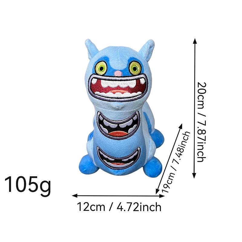 My Singing Monster Plush Stuffed Animal Doll Cartoon Birthday Christmas Gift