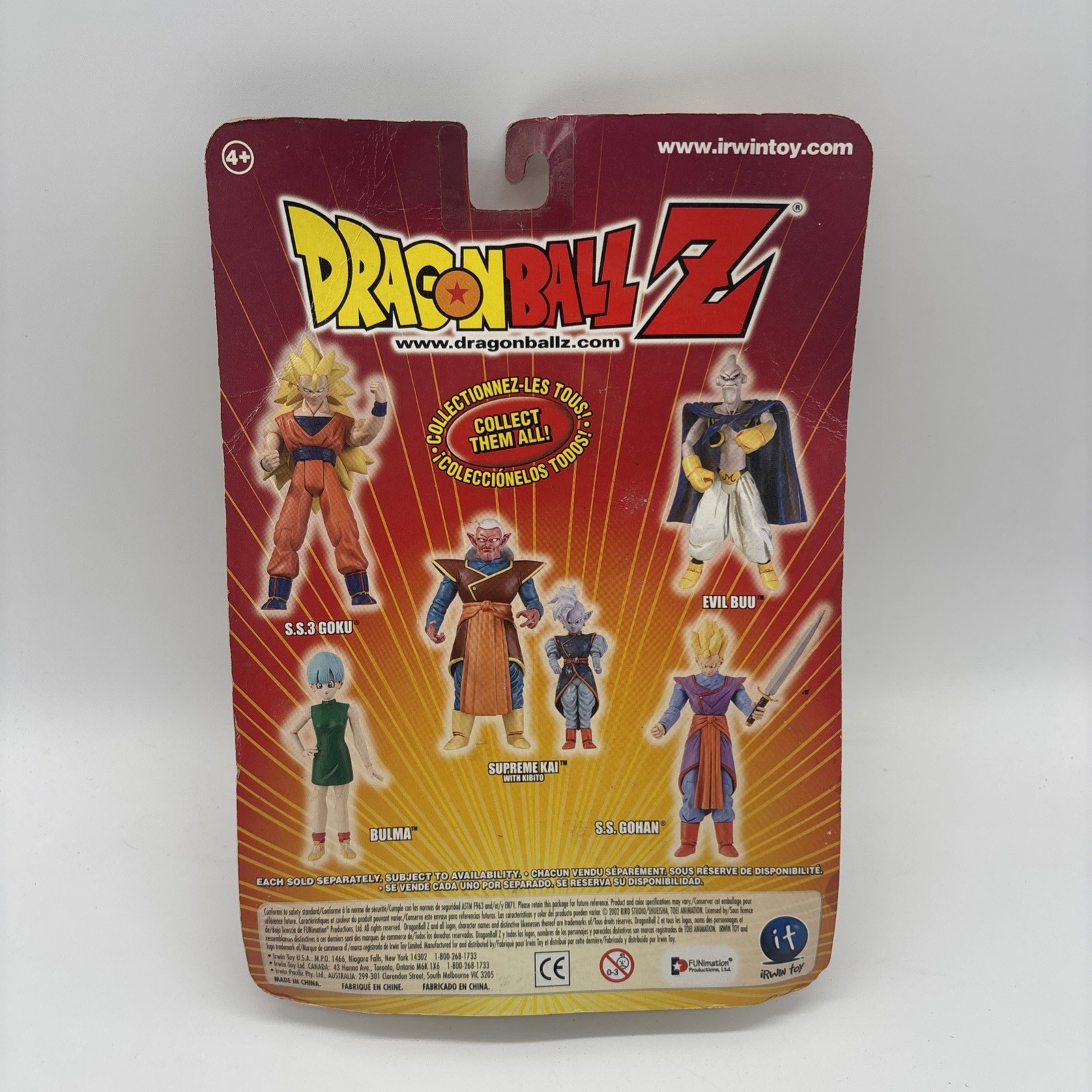 Dragon Ball Z Maijin Buu Saga Bulma 5″ Action Figure 2002 Irwin Toy New