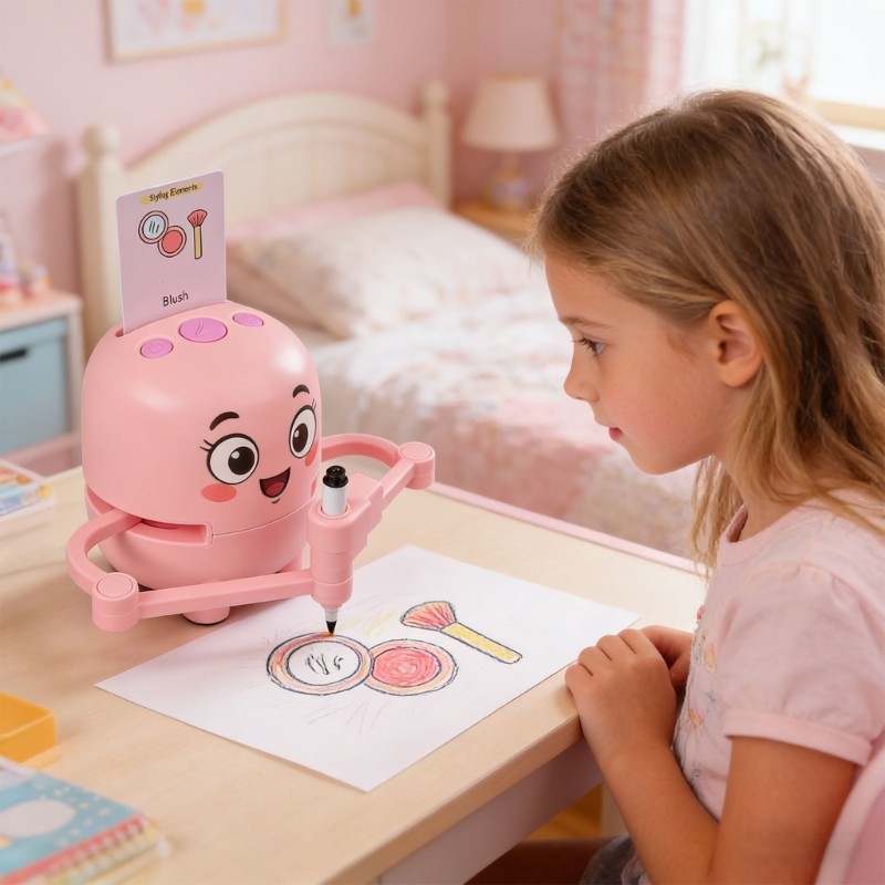 Child Safe ABS Drawing Robot Promotes Creativity Through Guided Lessons