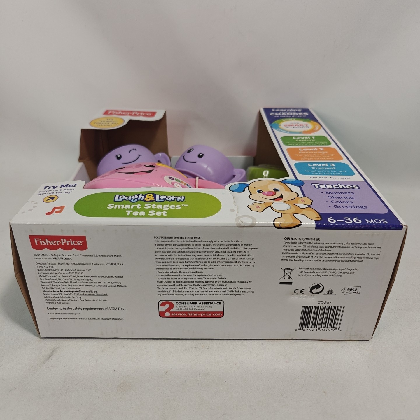 Fisher-Price Laugh & Learn Smart Stages Toy Tea Set Kids 6-36 Months