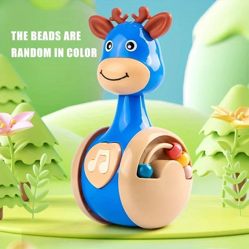 Roly Poly Baby Toys 6 to 12 Months, Tumbler Wobbler Toys for Infant Boy Girl