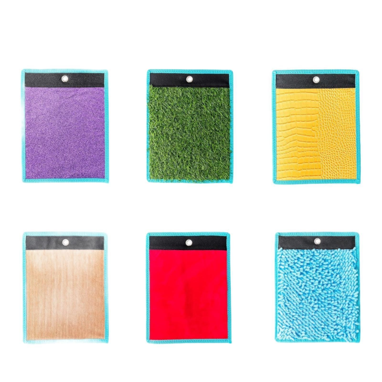 6Pcs Sensory Mats Tactile Play Textured Portable Sensory Tiles Educational