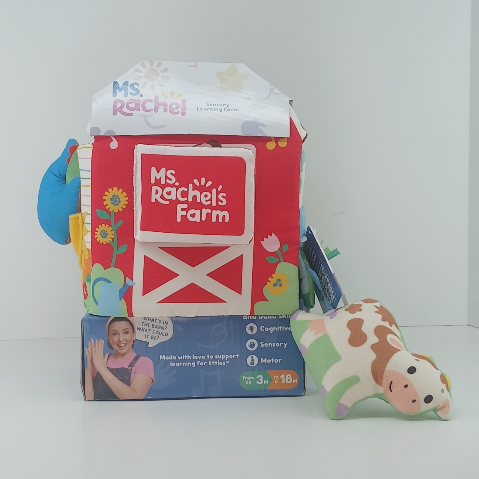 Ms Rachel’s Sensory Learning Farm Toy For Babies 3-18 Months NEW