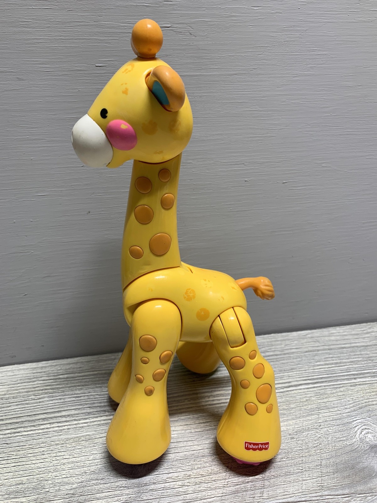 Fisher Price Rattle Animals Lot of 3 Lion Giraffe Elephant Baby Toys