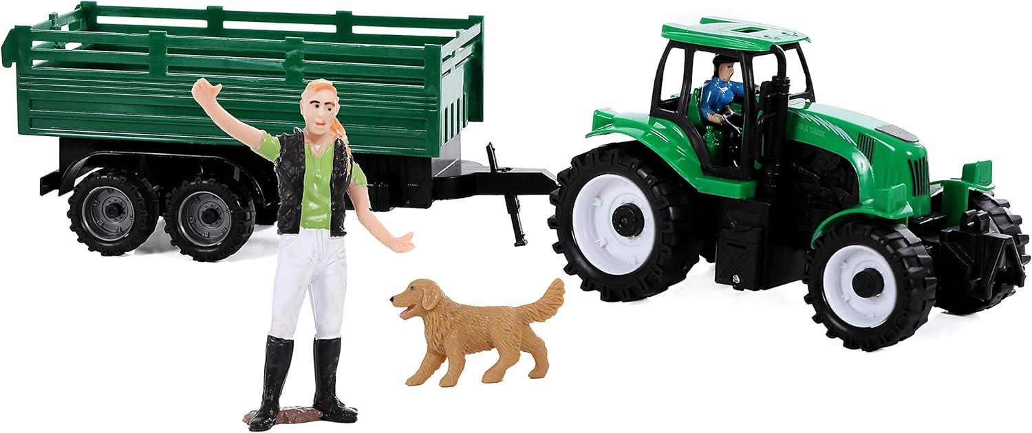 Large Farm Mat Farm Animal Figure Toys Cow Sheep Pig Play Set For Kids Toddler
