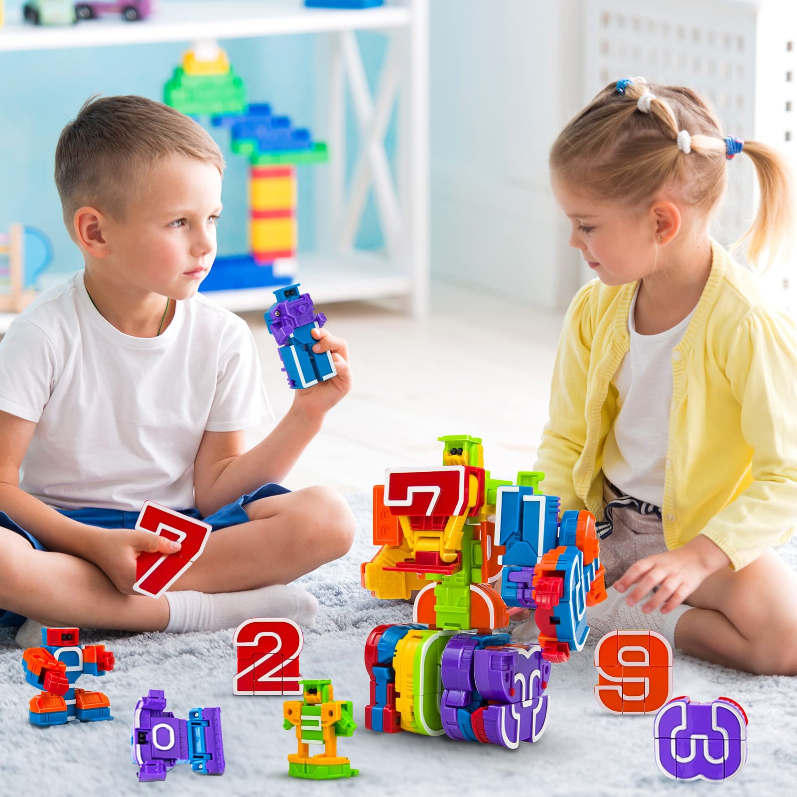 Number Bots Robot Toys for 3-5, STEM Learning Educational Math with Number Bl…