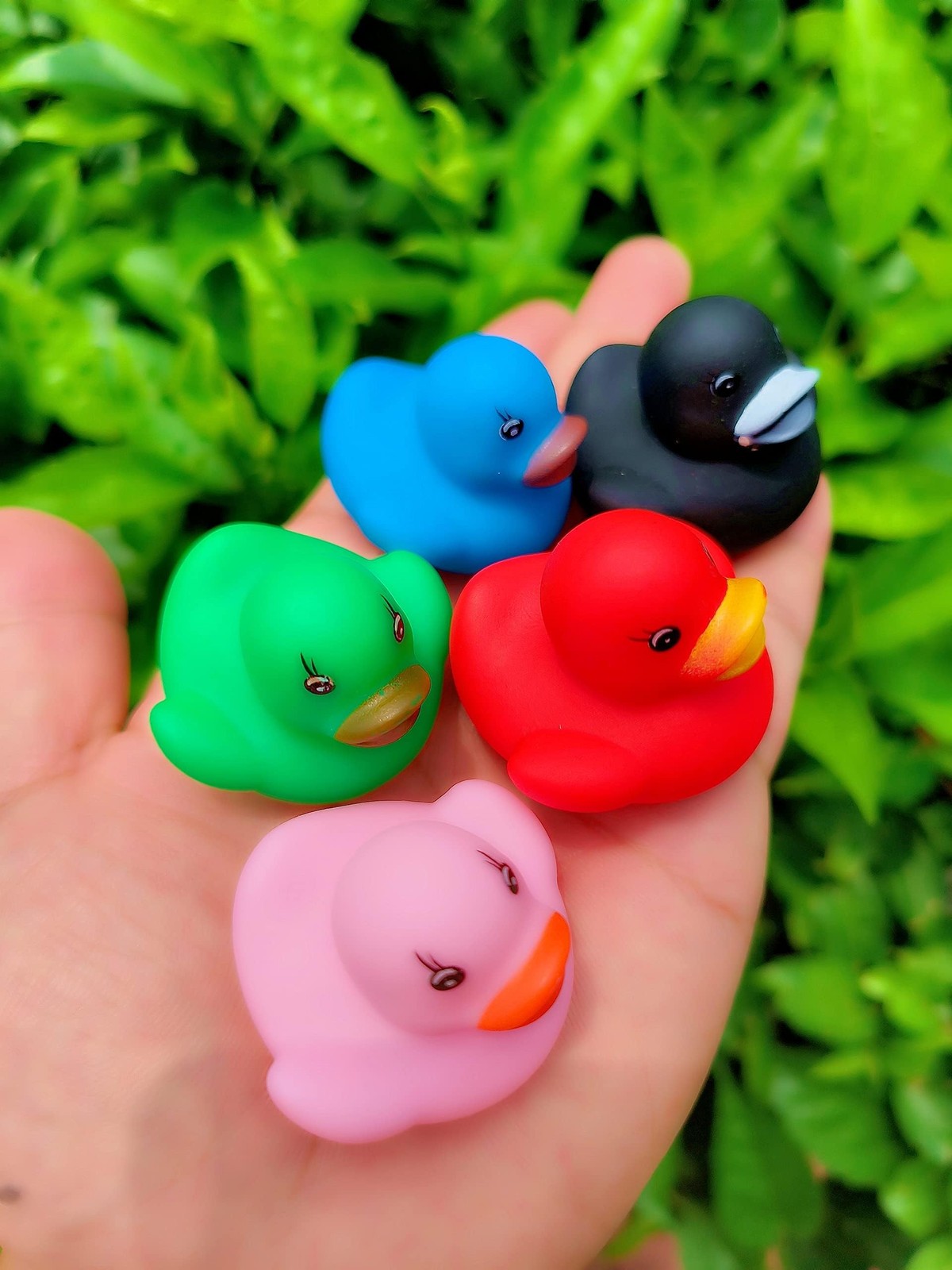 DZTIAN 12 Pcs Multicolored Mini Multicolor Rubber Ducks Melange Duck(12pcs)