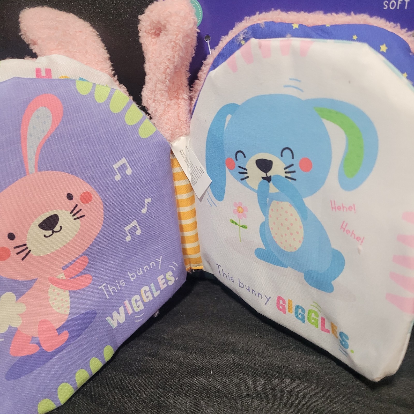 Sensory Snuggles Pink Bunny Soft Book Ages 0+