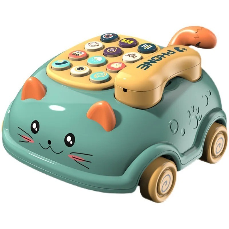 Baby Storyteller Phone Toy Electric Learning Car Model Light Music Kids