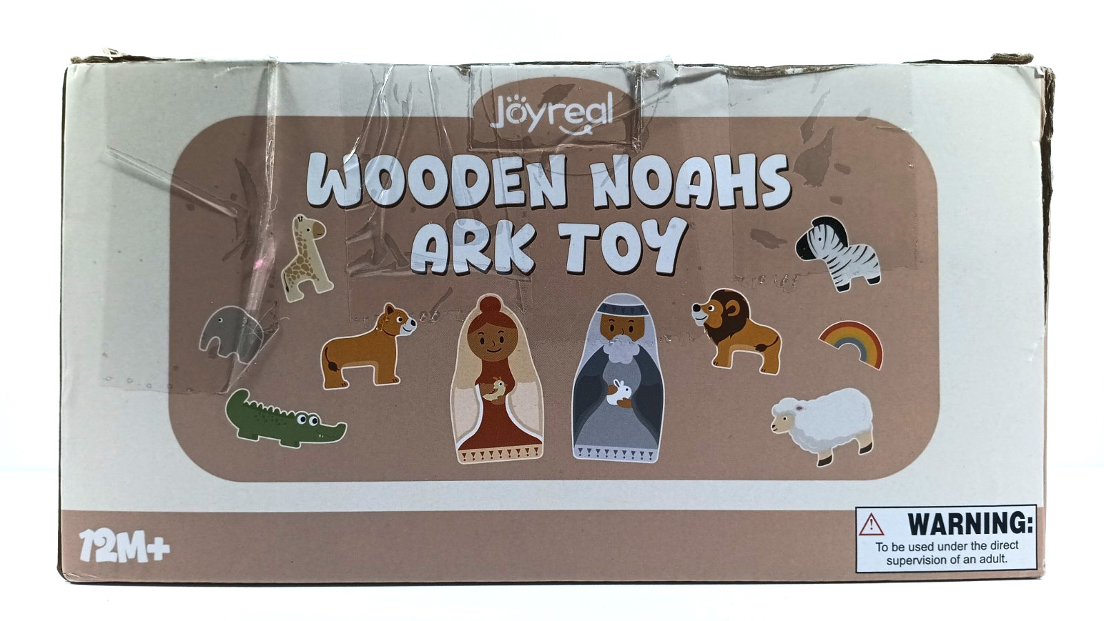 Joyreal Wooden Noah’s Ark Toy for 1-5 Year Old Educational Toy Christian Toys
