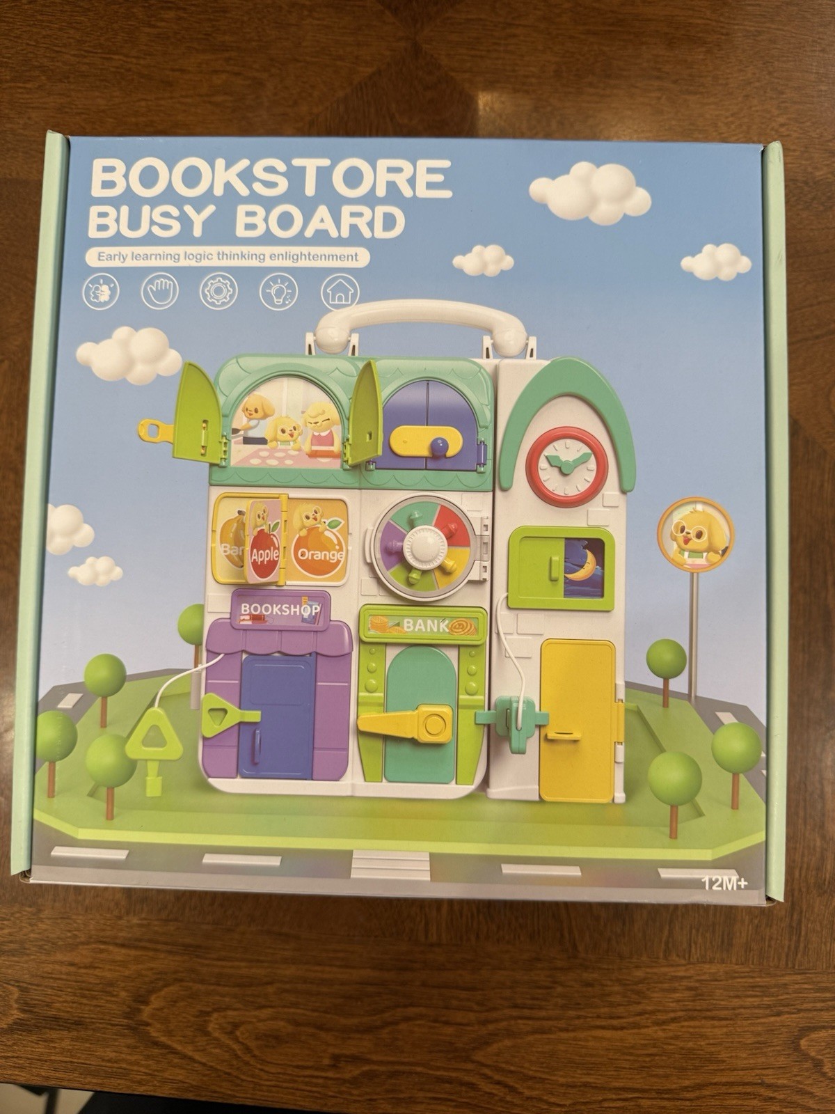 NEW – Bookstore Busy Board Early Learning Toddler Toys Montessori 12M+