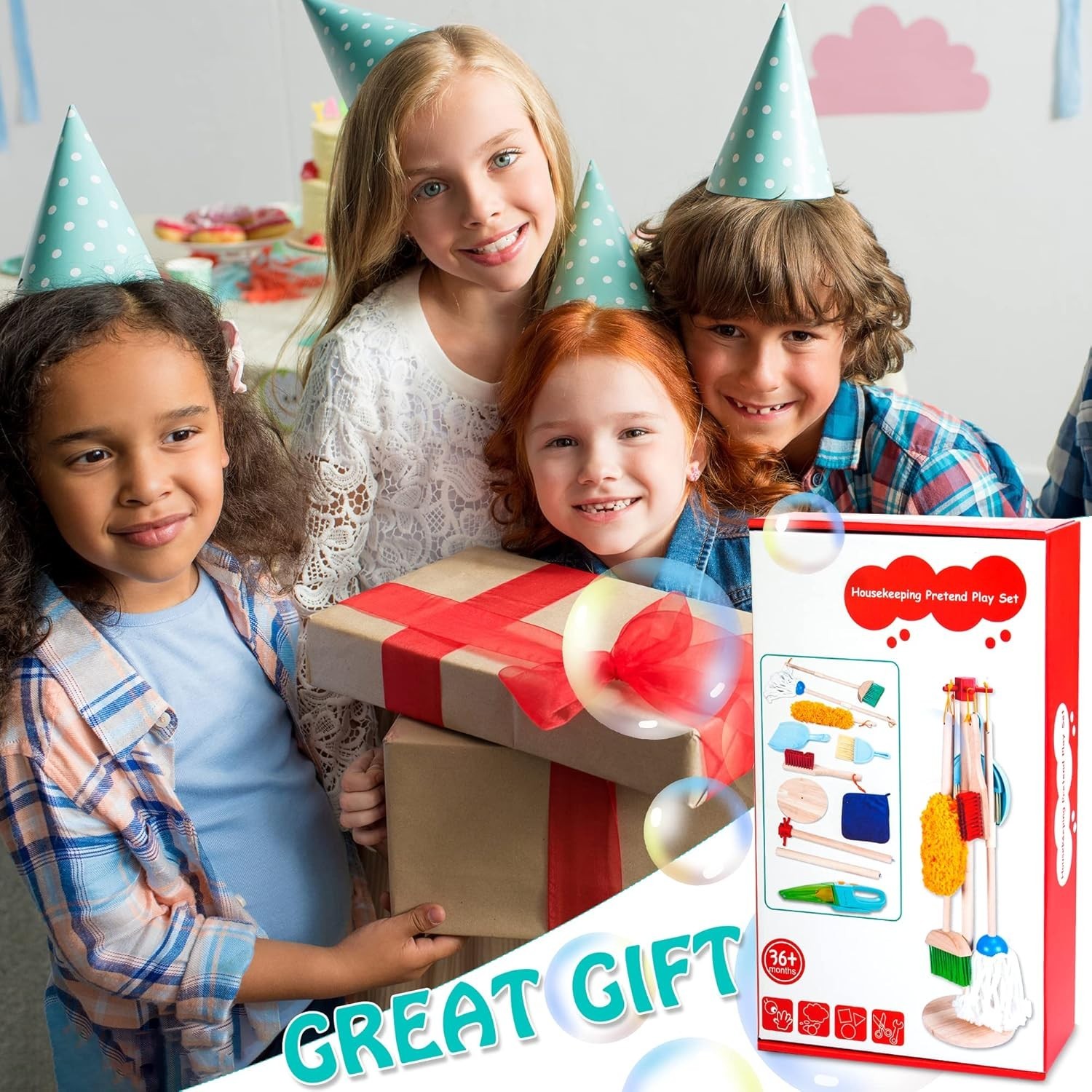 Toddler-Friendly Electric Vacuum Cleaning Set – For Imaginative House Play