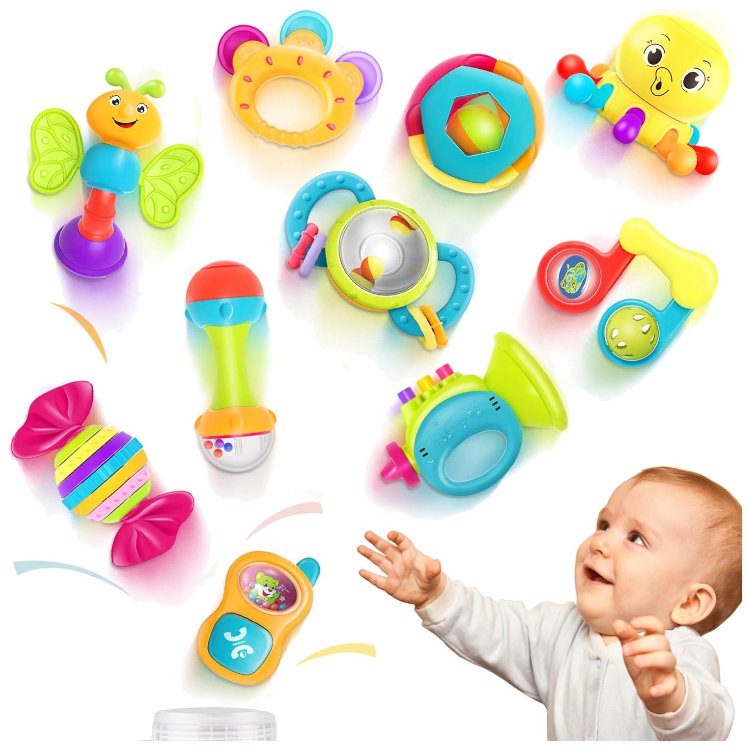 Infant Rattle Toy Set – Sensory Development