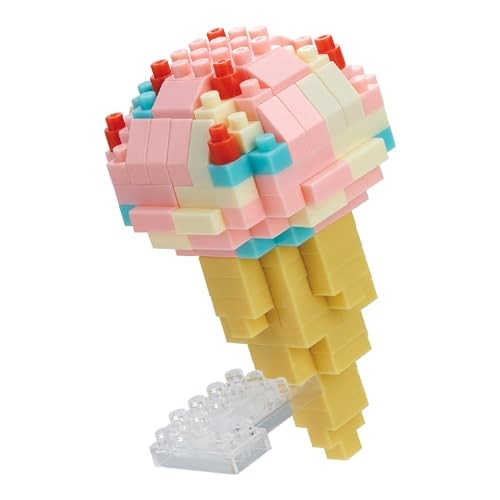 Nanoblock Ice Cream Cone Building Set From Japan
