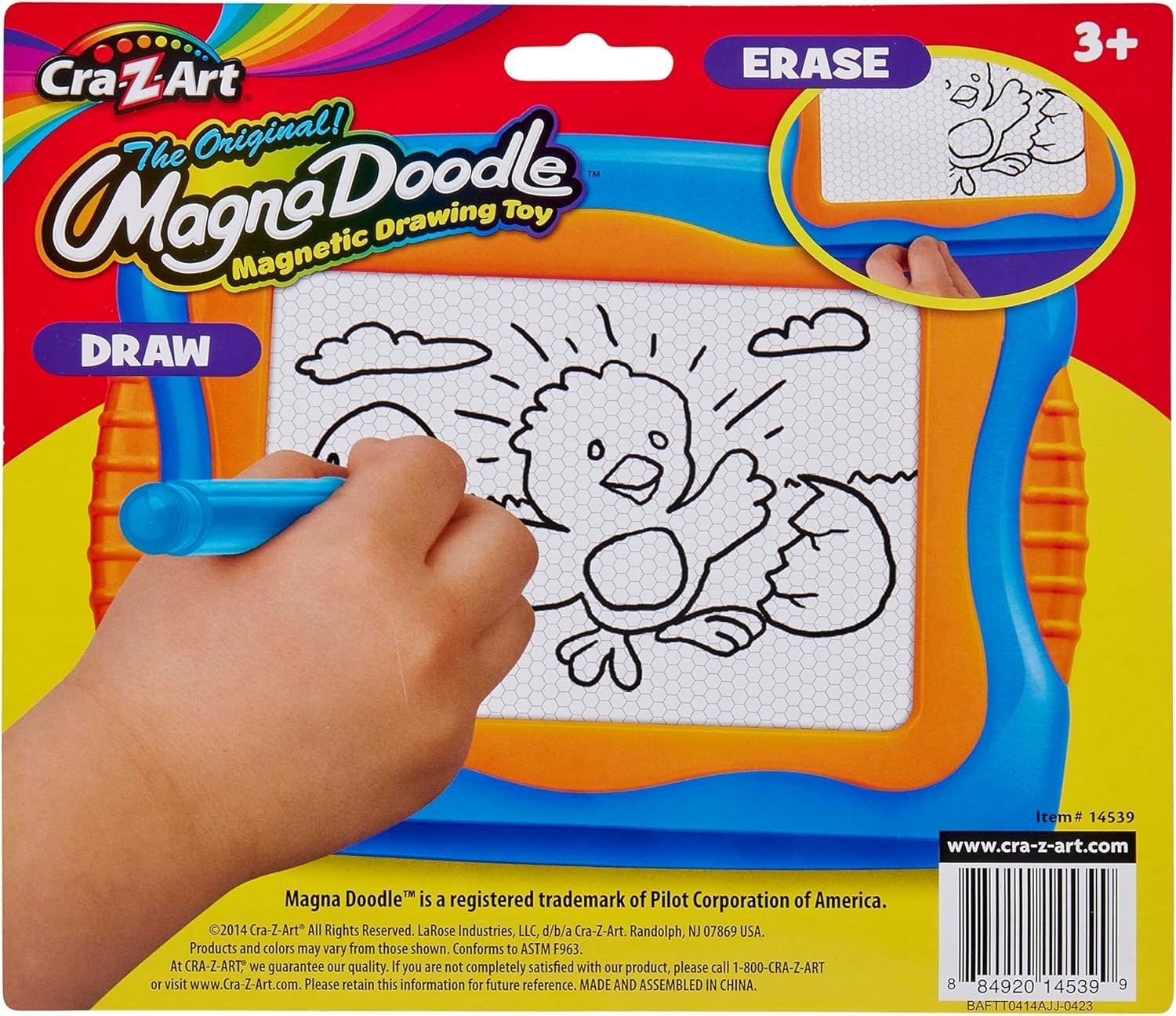 Kids Magnetic Sketch Pad – Portable Doodler with Detachable Pen for Ages 3+