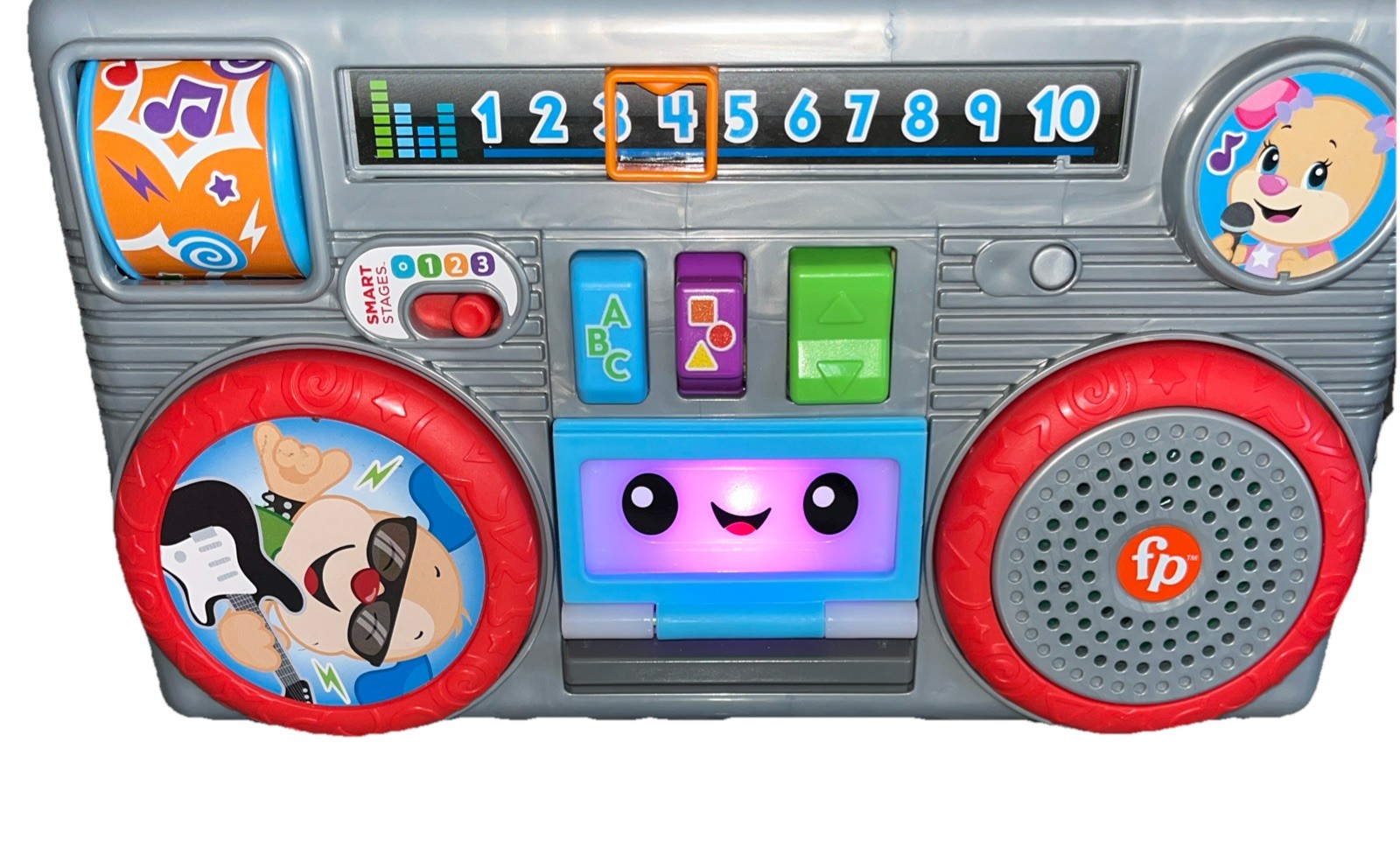 Laugh & Learn Busy Boombox Fisher Price Letters Numbers Learn Spanish Ages _b6