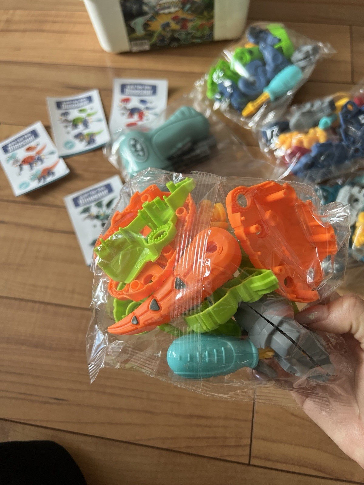 Silvvi Kids Dinosaur Take Apart Building Toy Electric Drill Set Ages 4-8