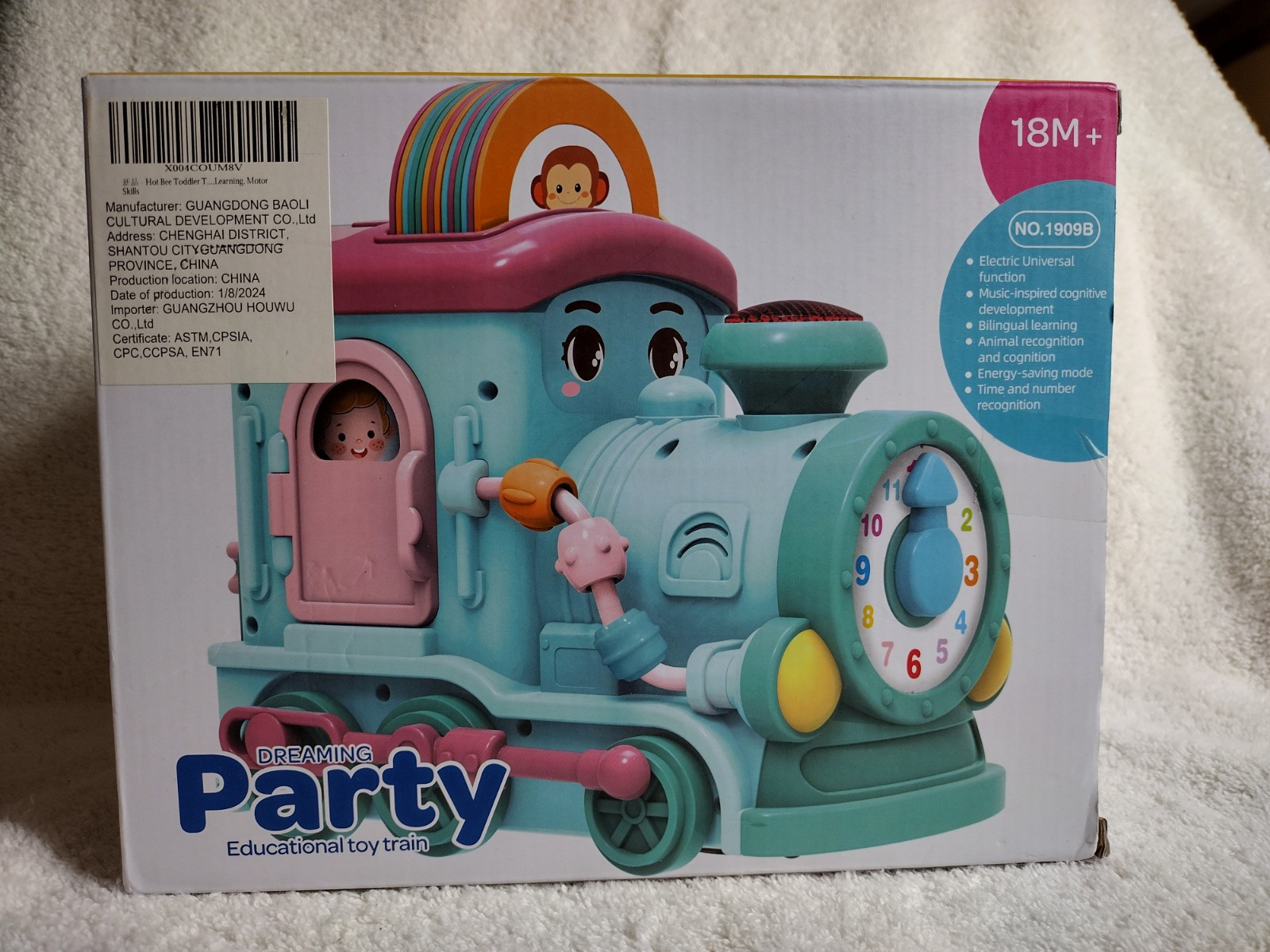 Educational Interactive Toy Train – Musical Electronic 1909B New – 24 In 1