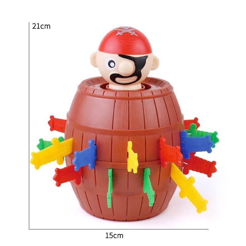 Pirate Barrel Game Pirate Funny Barrel Novelty Toy Bucket Lucky