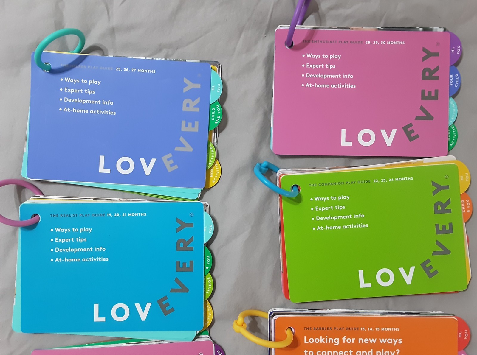 Lot-8 Lovevery Play Guides from 5 To 30 Months (Do not have 11-12mo or 16-18 mo)