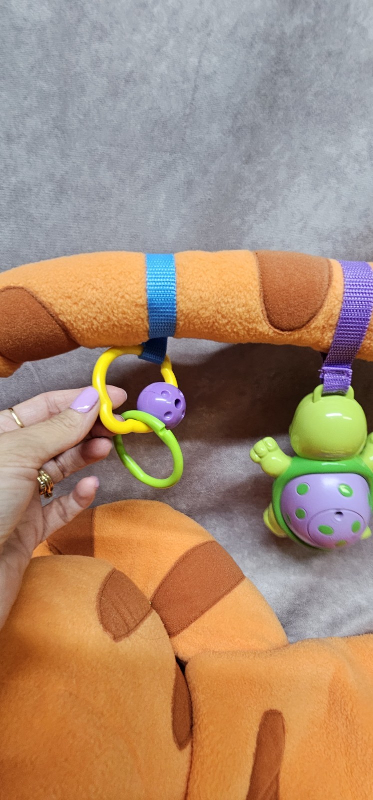 Vintage Disney Tigger Baby Floor Play Mat Activity Hanging Toys Plush READ