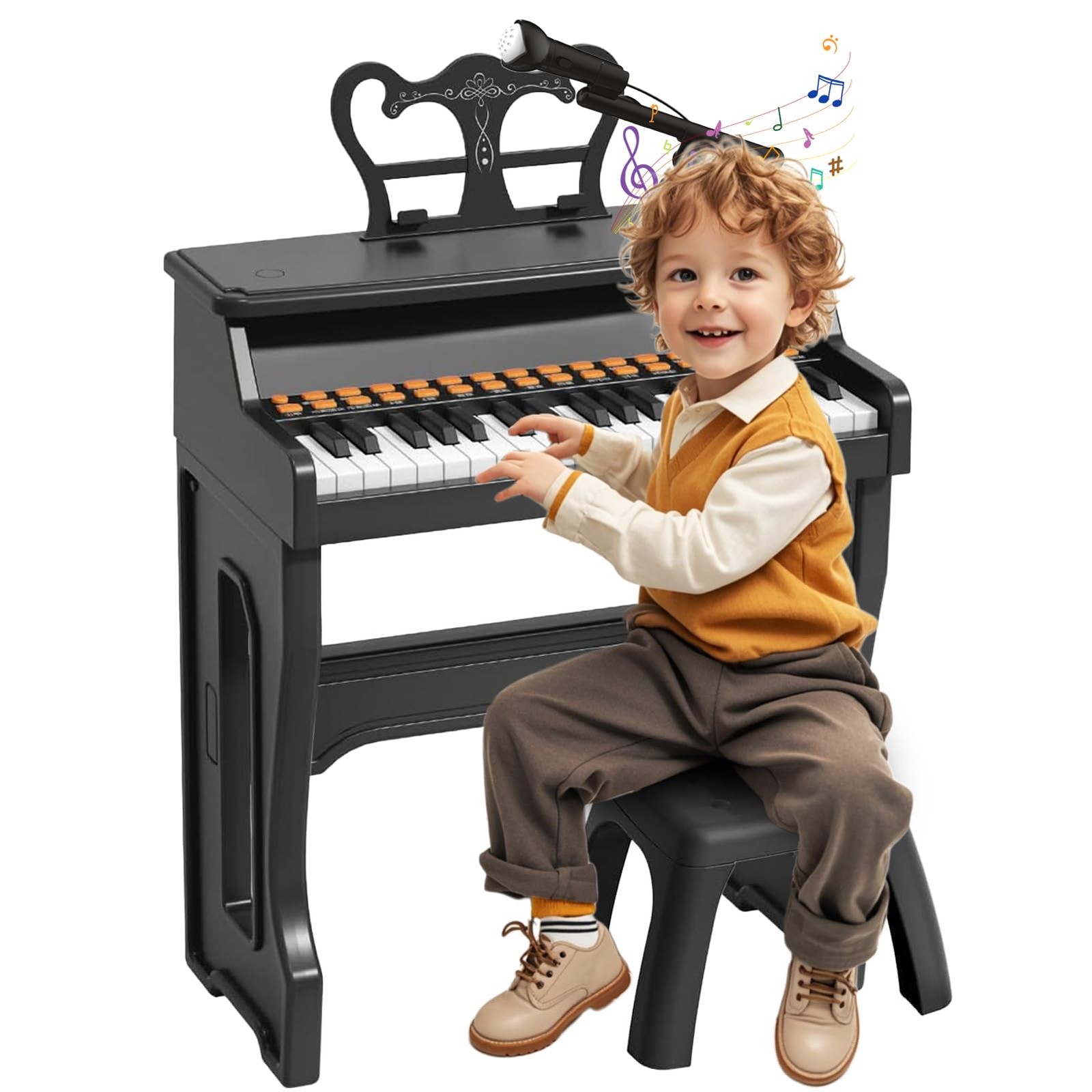 Meideh Piano Keyboard for Kids 36 37 Keys Electric Musical Keyboard with Mic…