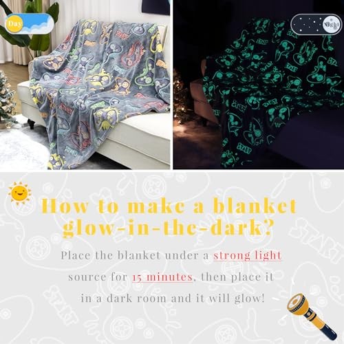 r Gifts for Men Boys Teen – Gaming Throw Size 50″ x 60″ (130 x 150 cm) Game