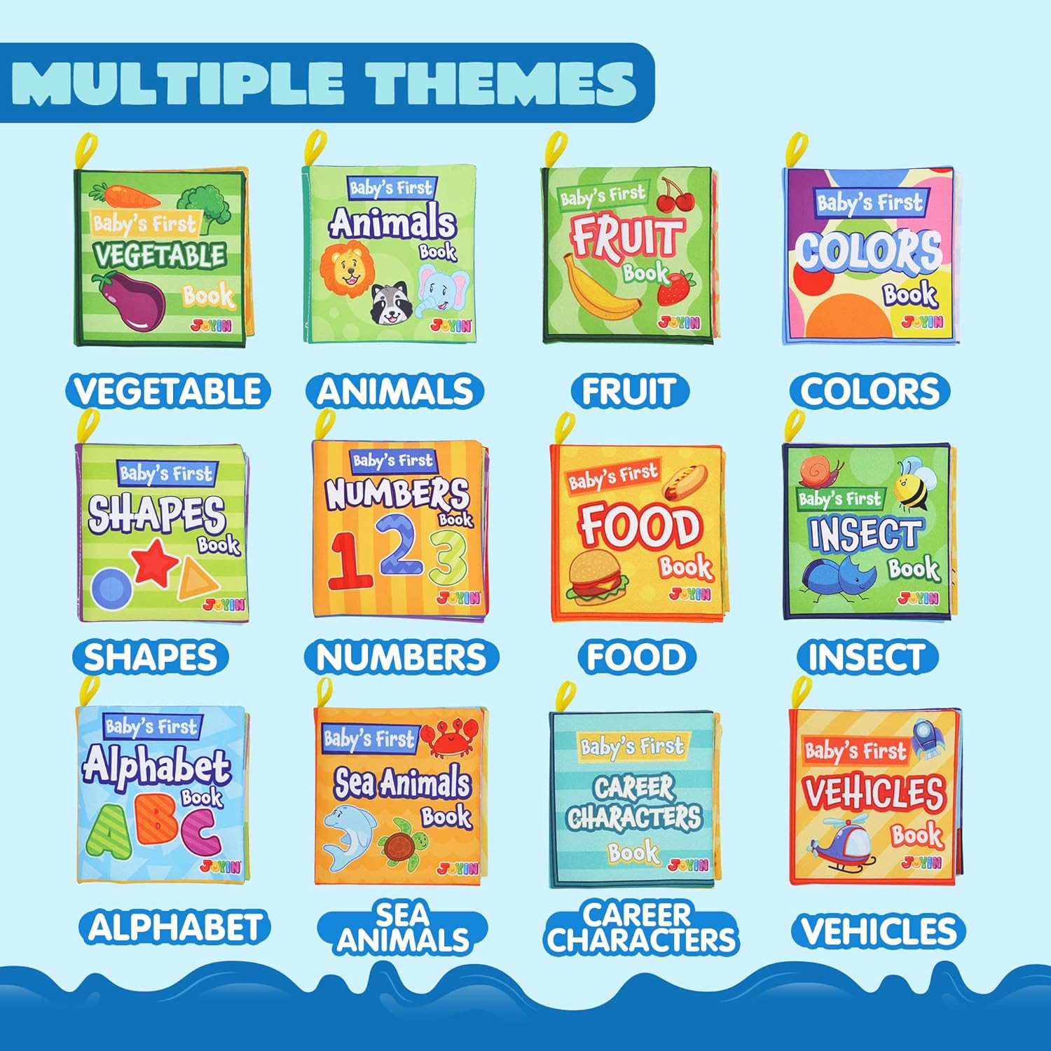 12Pcs Baby Bath Books & Cartoon Soft Car Toys Water Play Gift for Kids Toddlers!