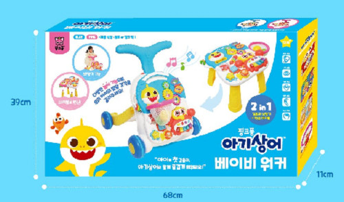 Pinkfong Baby Shark Baby Walker (walking aid + edu table)/color random/Express