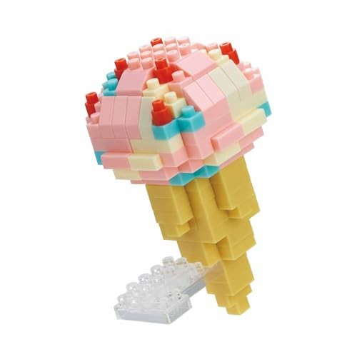 Nanoblock Ice Cream Cone Building Set From Japan