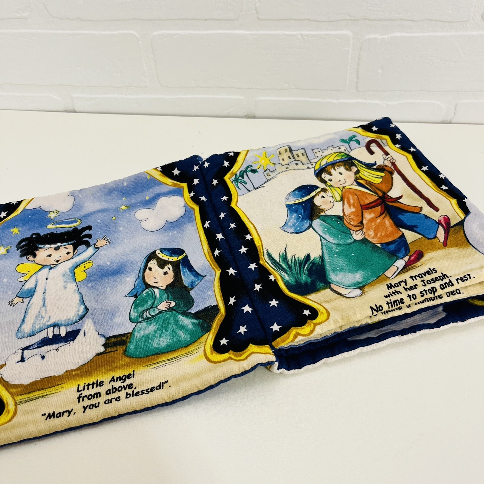 Baby Toy Christmas Gift. Cloth Fabric Book. Story of Jesus’s Birth.