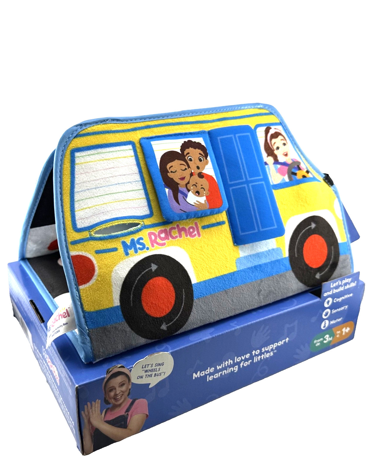 Ms. Rachel Tummy Time Activity Bus Child Development Learning Baby Toy 3m+