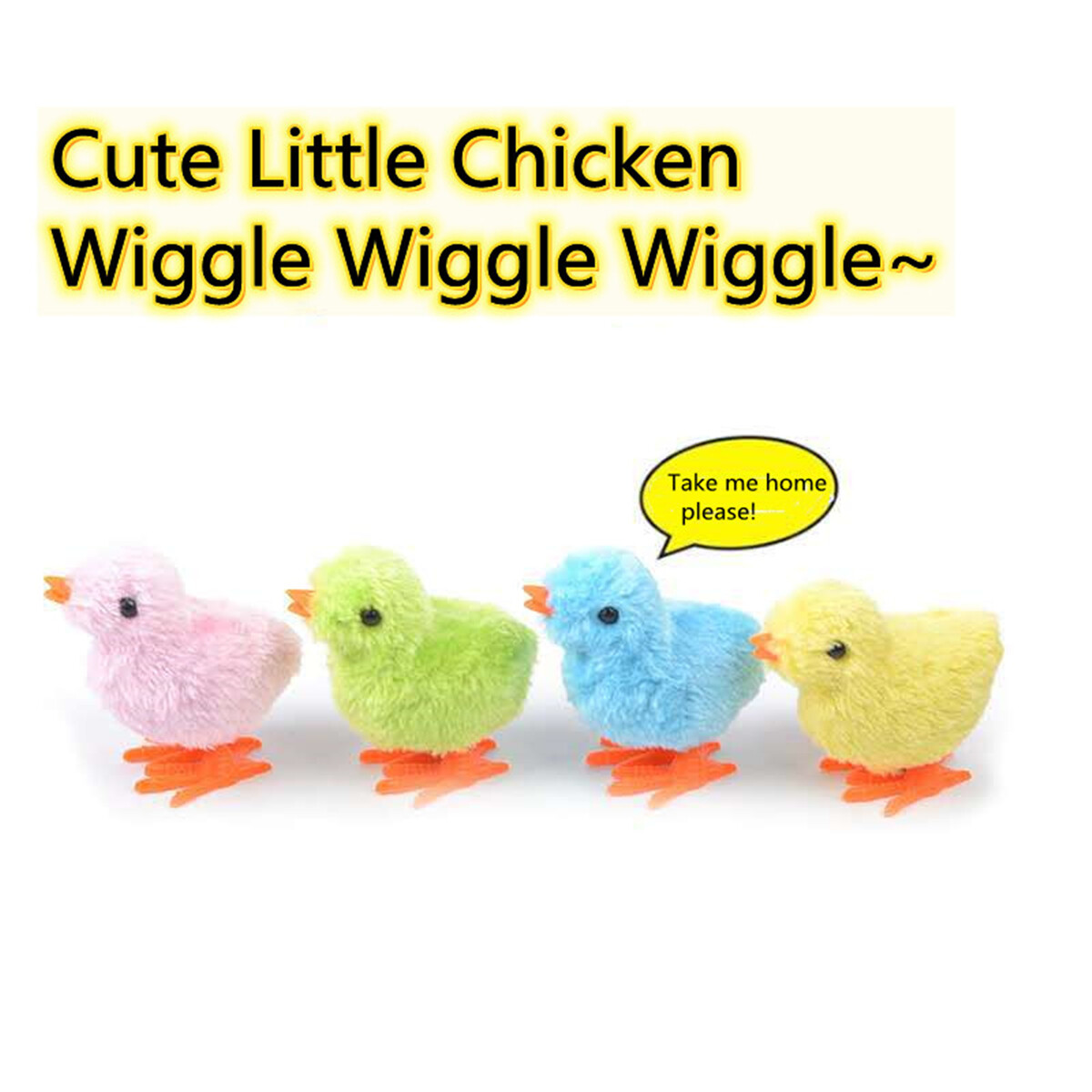 1pc Wind-up Hopping Jumping Chicken Clockwork Walking Children Kids Toys Random