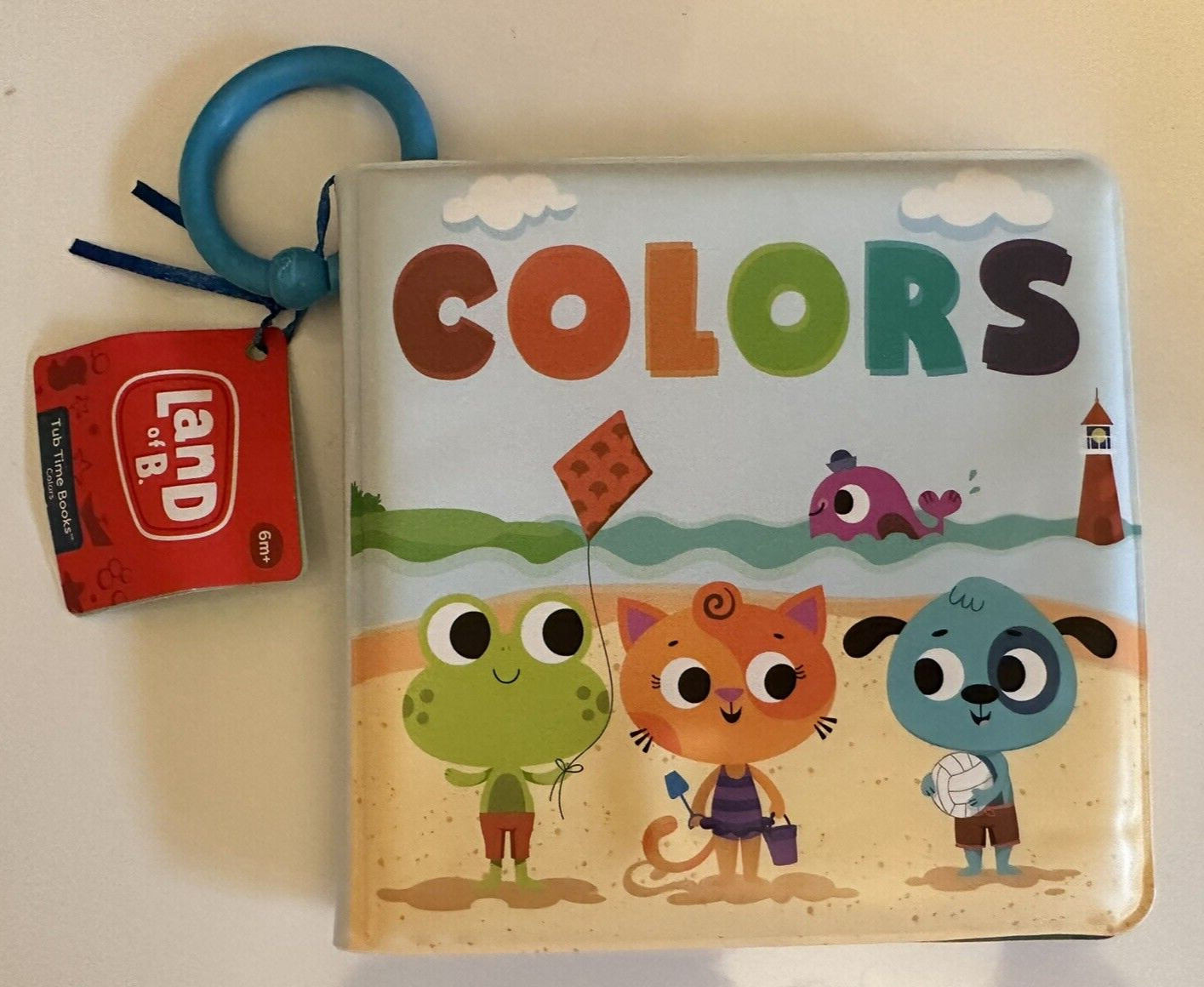 Land of B. Colors Make Bath Tub Time Fun Book Waterproof Teach Learn