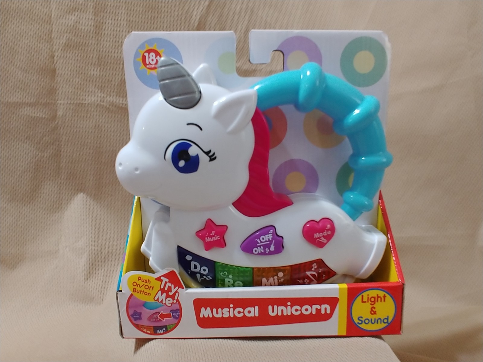 SET OF TWO MUSICAL TOYS FOR 18+ MONTHS – MUSICAL UNICORN & MUSICAL COW BOTH NEW