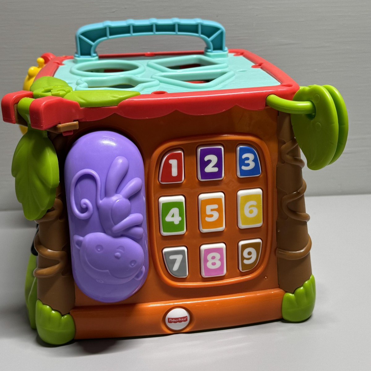 Fisher-Price Activity Cube Musical Toy Lights Sounds Numbers Letters Learning