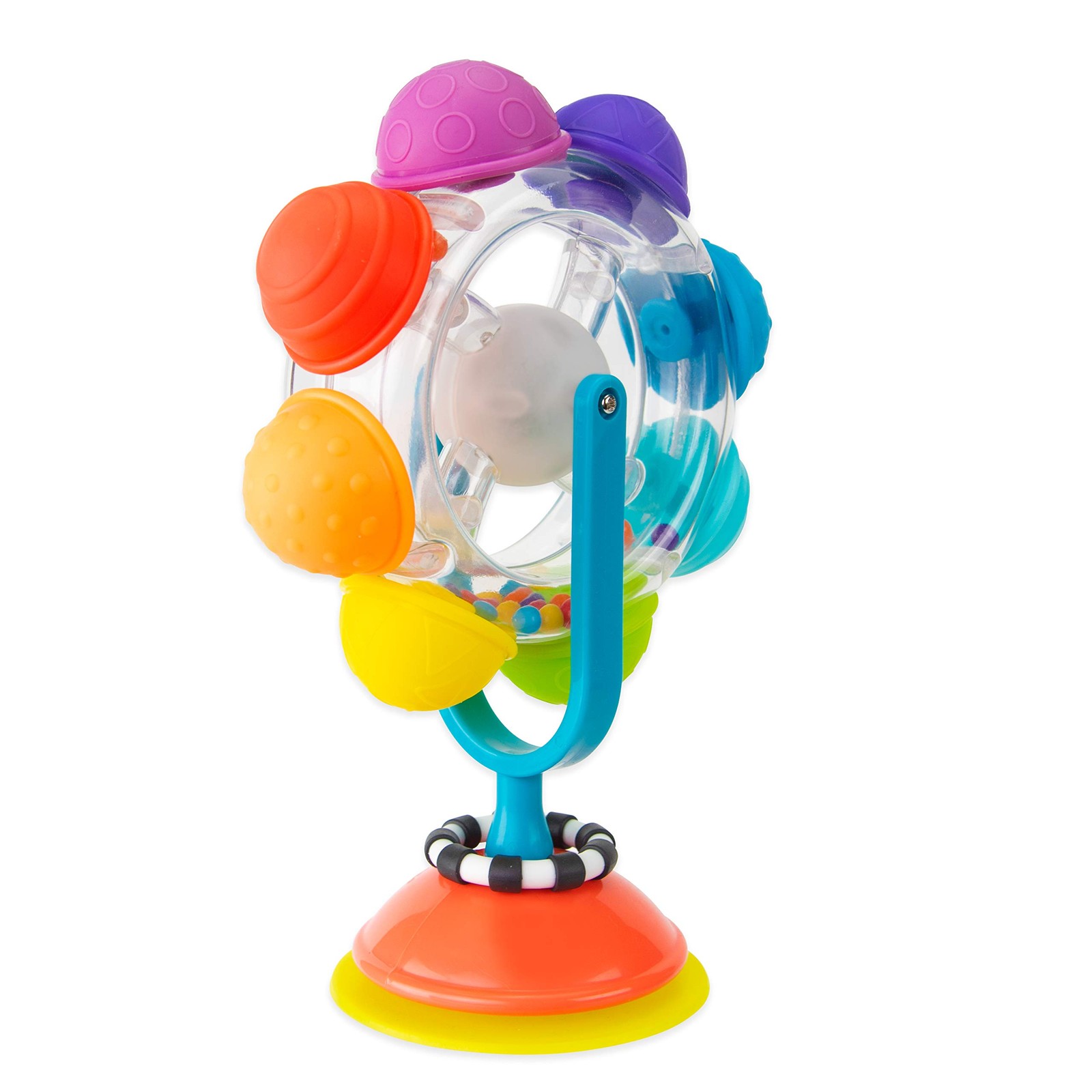 Sassy Rainbow Wheel High Tray Toy, Age 6+ Months 1 Count (Pack of 1), Multi
