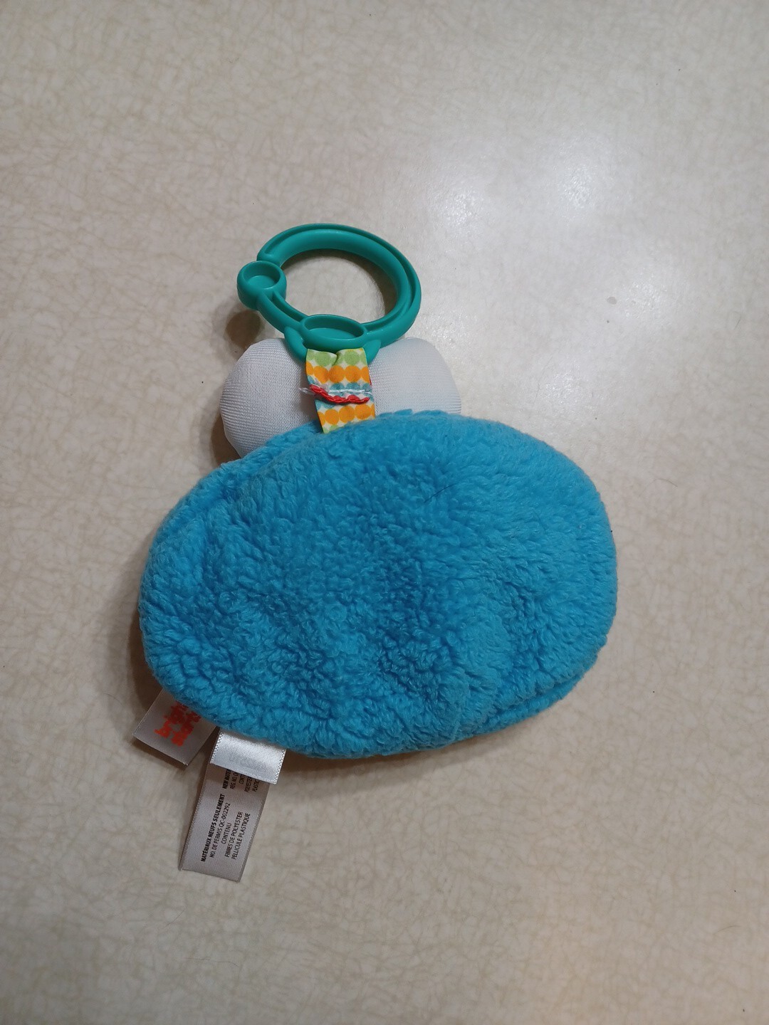 Cookie Monster Baby Plush Toy Sesame Street Crib Clip Soother