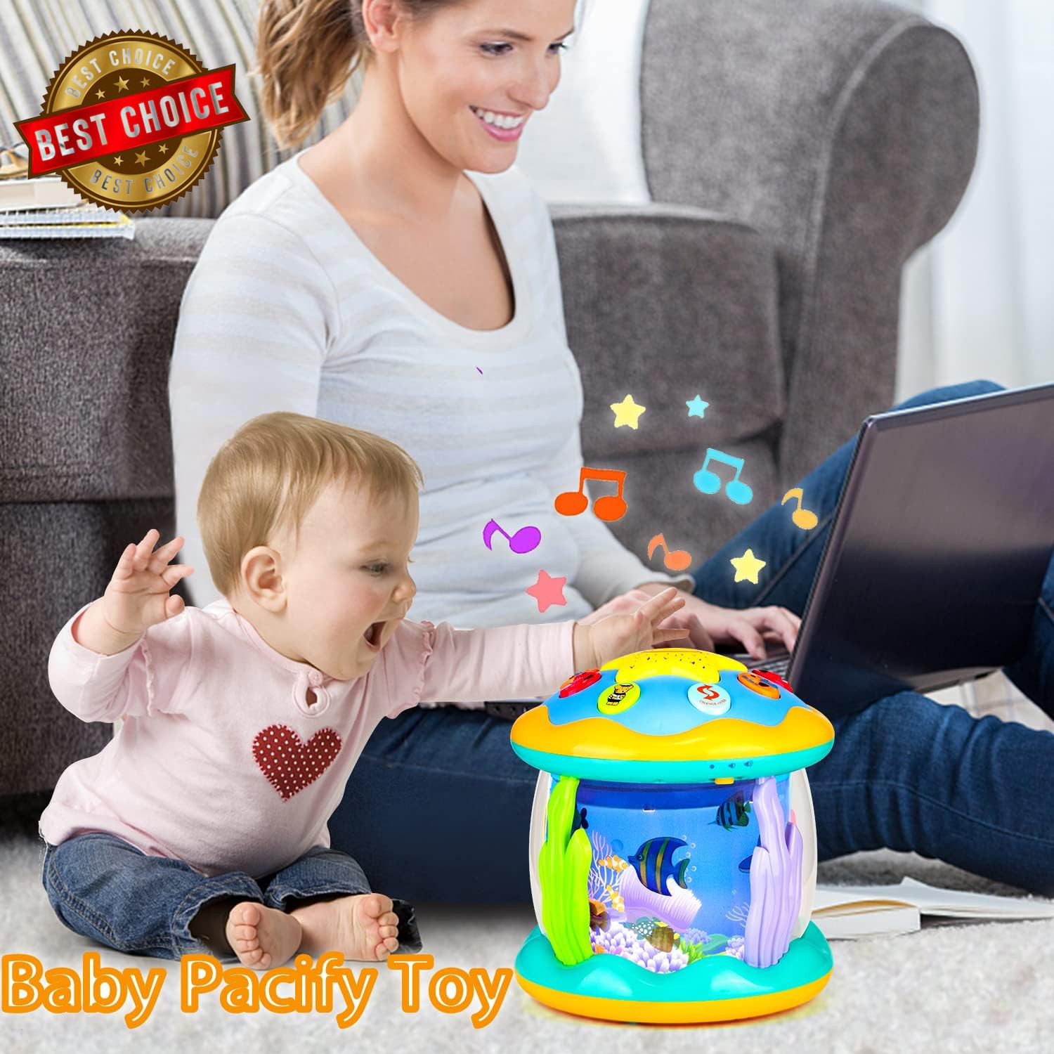 Baby Toys 6 to 12 Months Musical Light up Tummy Time Infant Toys 3-6 7 8 9 12-18