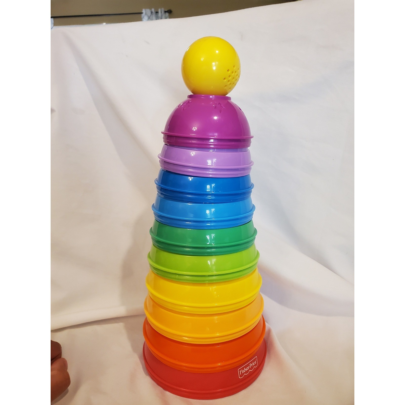 Fisher Price Stacking Nesting Ball Set Multi Color Stack & Roll Cup COMPLETE
