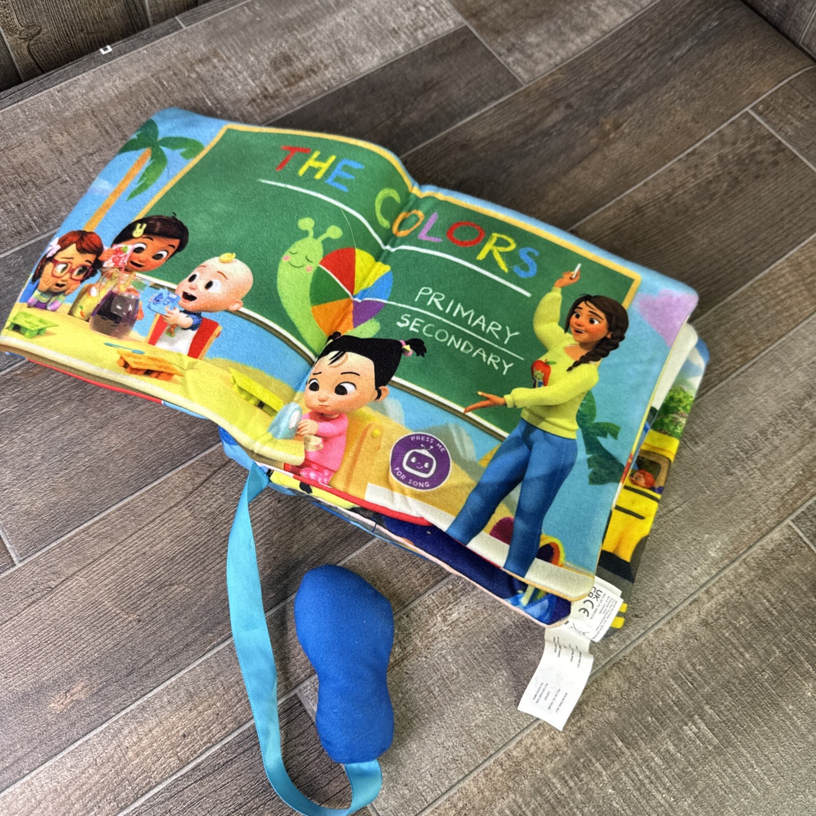 CoComelon Fun Day School Soft Plush Interactive Musical Book Tested Works