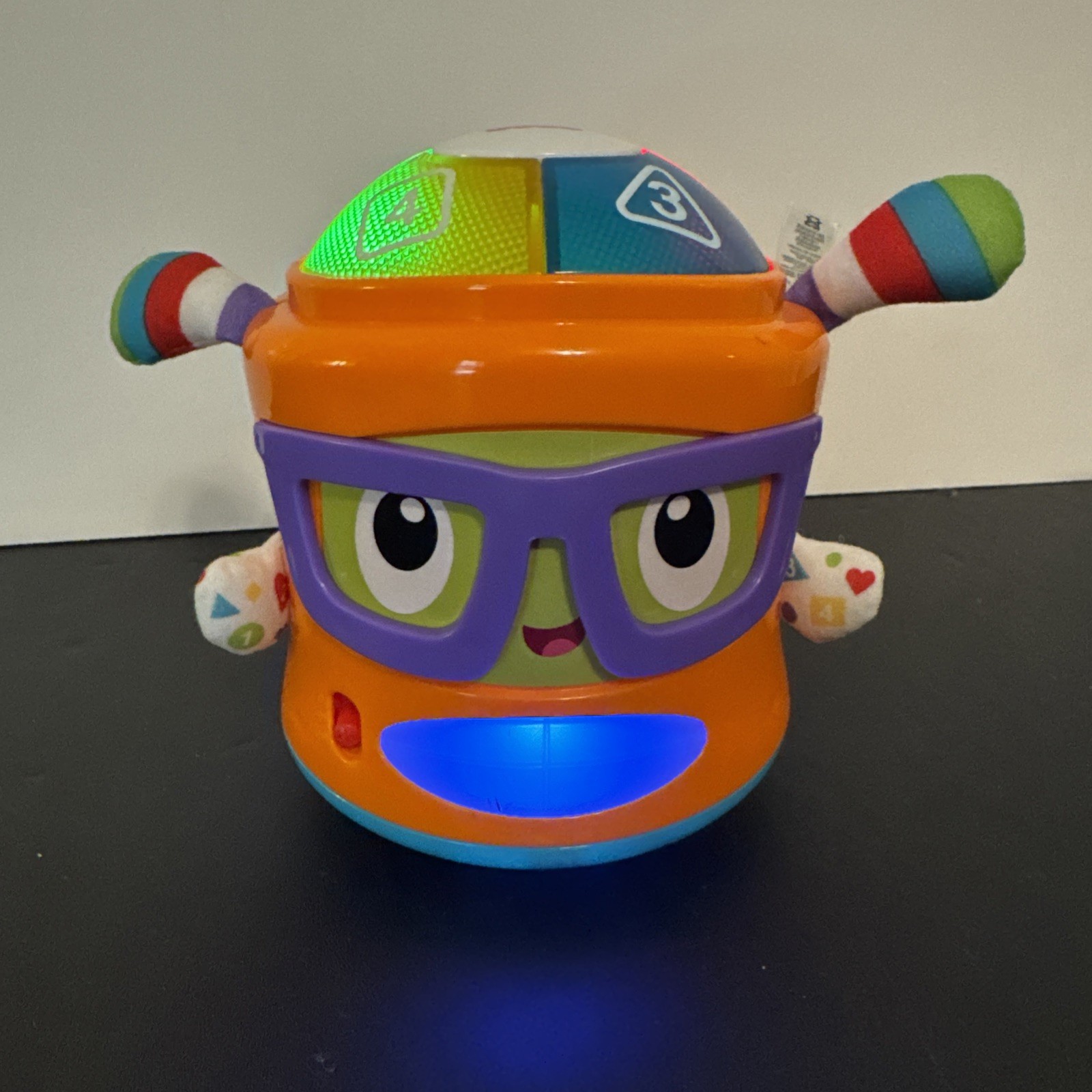 Fisher Price Franky Beats Bat & Boogie Numbers Shapes Lights TESTED WORKS Exclnt
