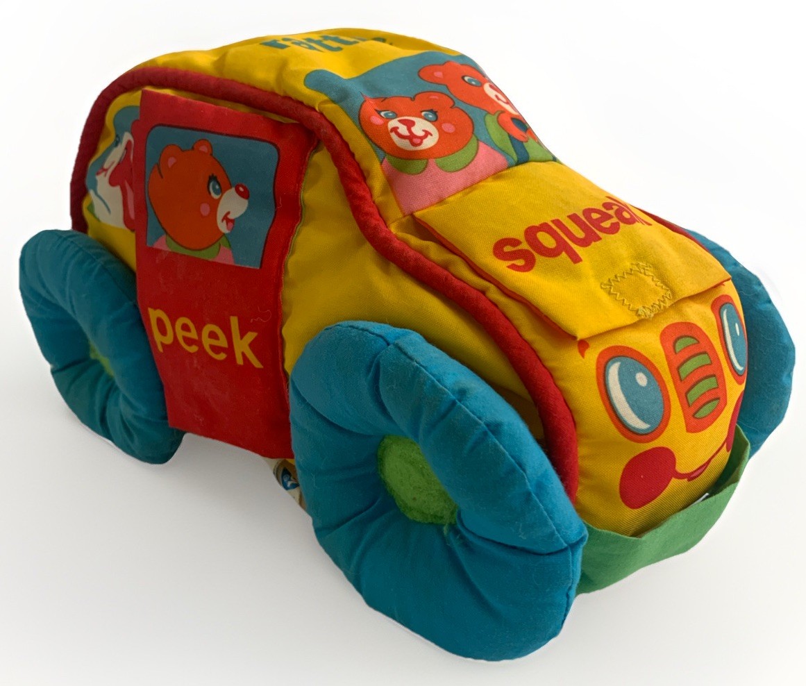 Baby Soft Plush Toy Car Learn Develop Sound Color Travel Buddy Fun Activity VTG