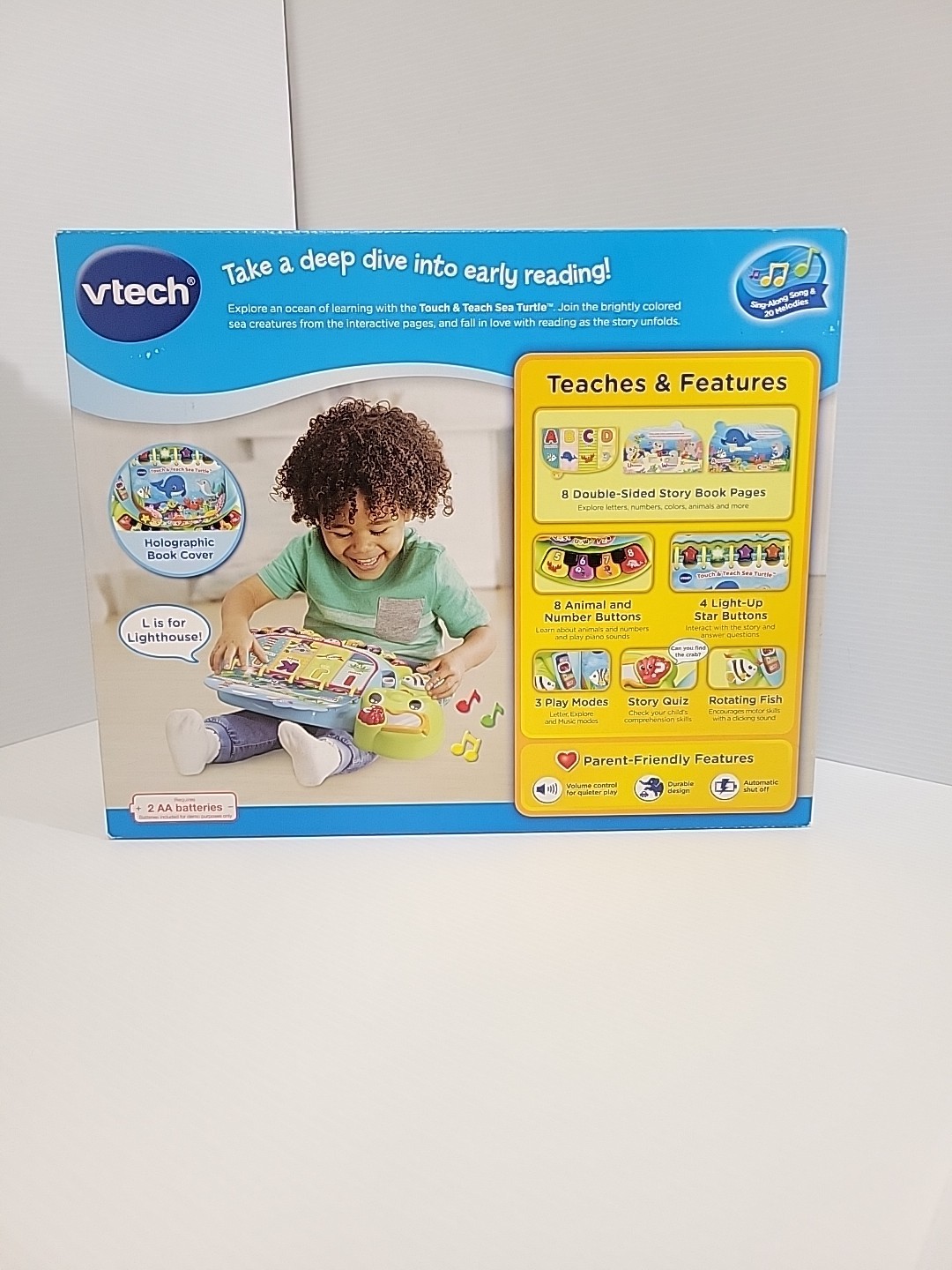 VTech Touch & Teach Sea Turtle, Baby/ Toddler Learning Toy