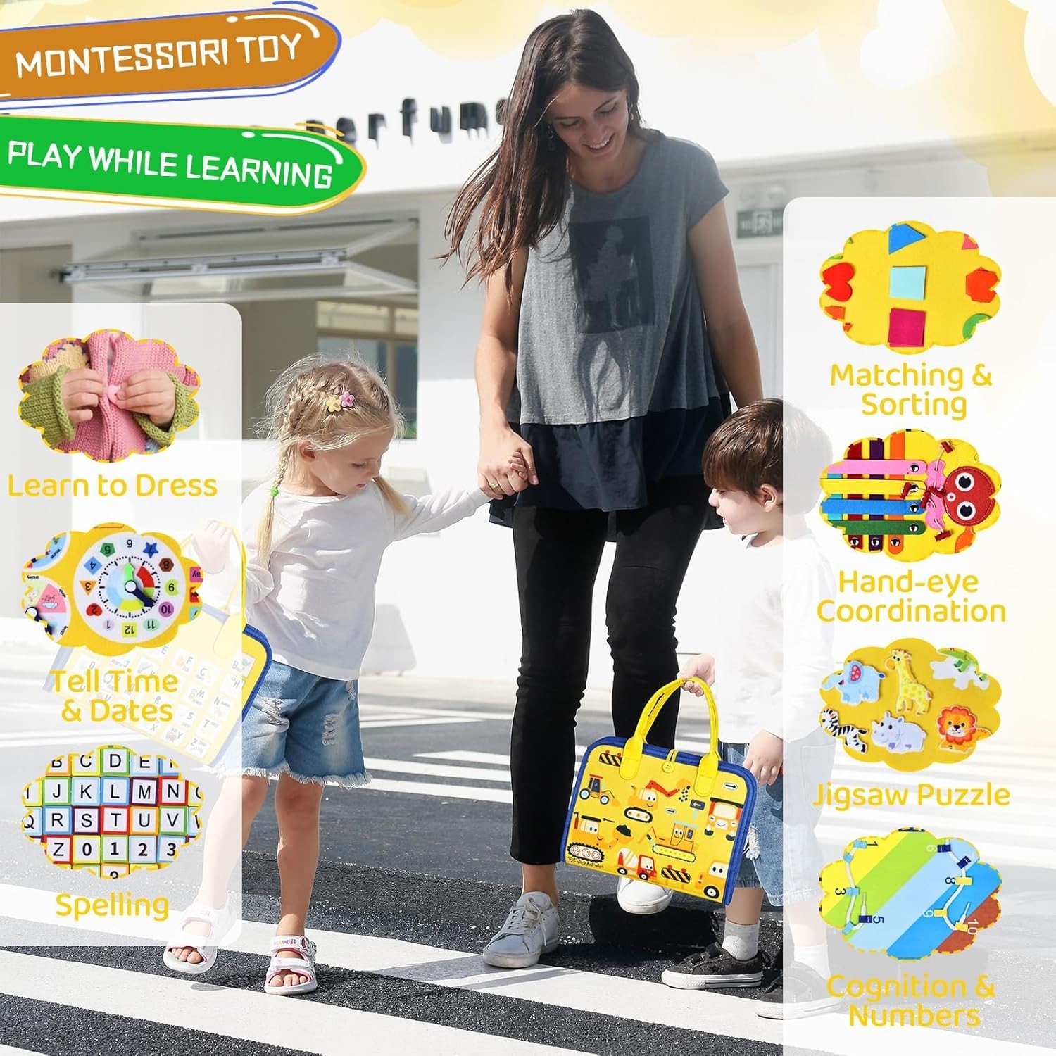 Educational Activities for Toddlers, Sensory Learning Book