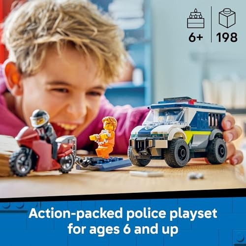 LEGO City Police Prisoner Transport Van – Toy for Kids & Boys – Model 12345